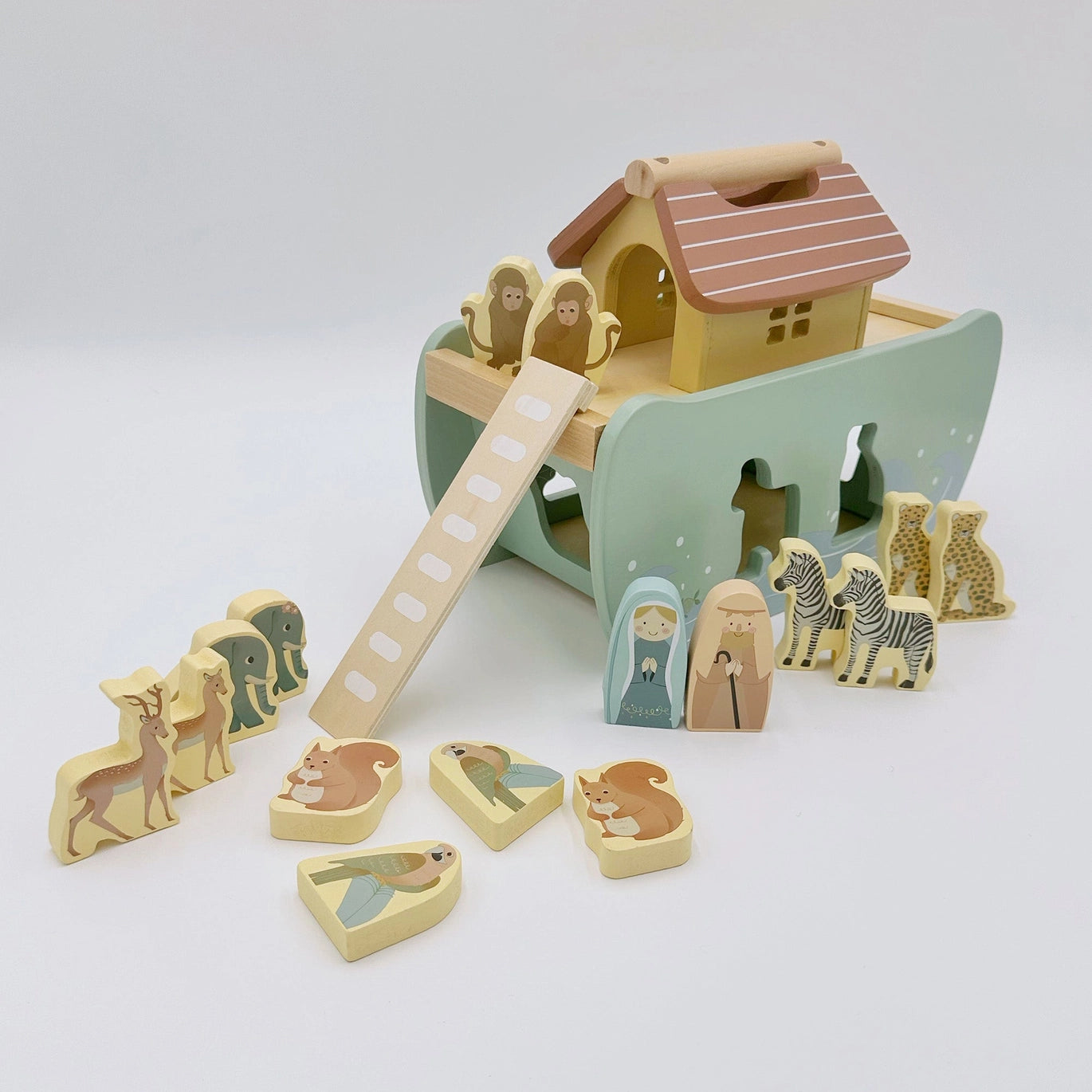 Noah's Ark Shape Sorter - Wooden Animal