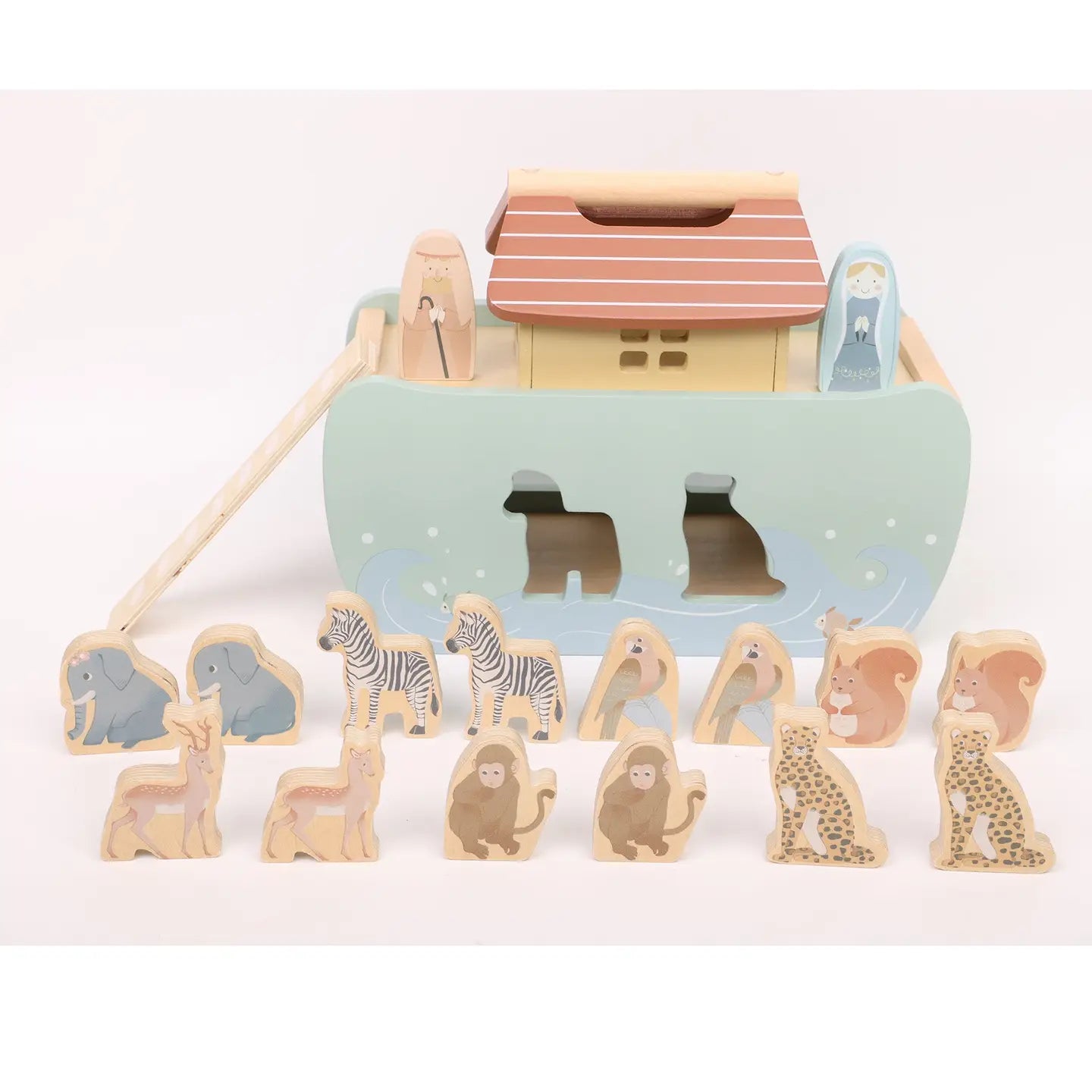 Noah's Ark Shape Sorter - Wooden Animal