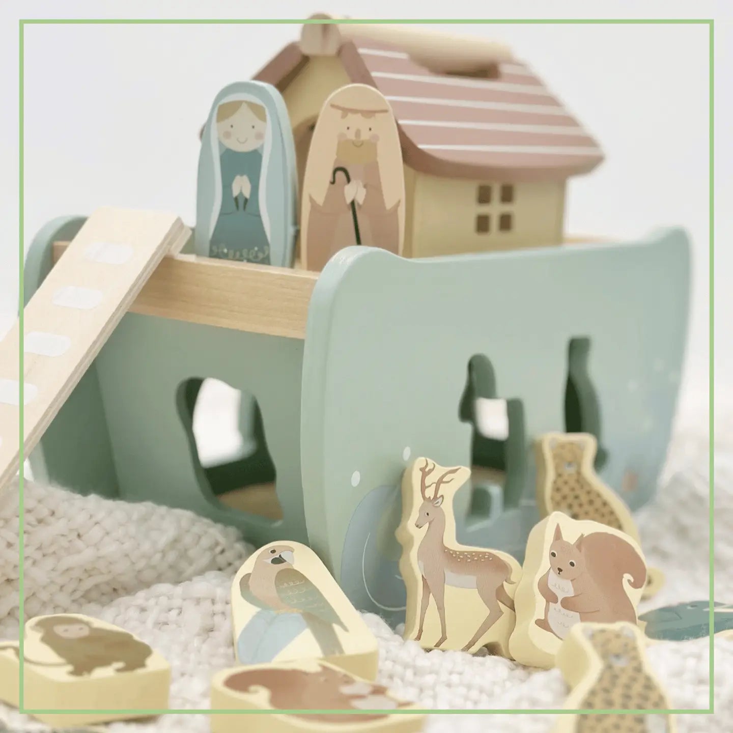 Noah's Ark Shape Sorter - Wooden Animal