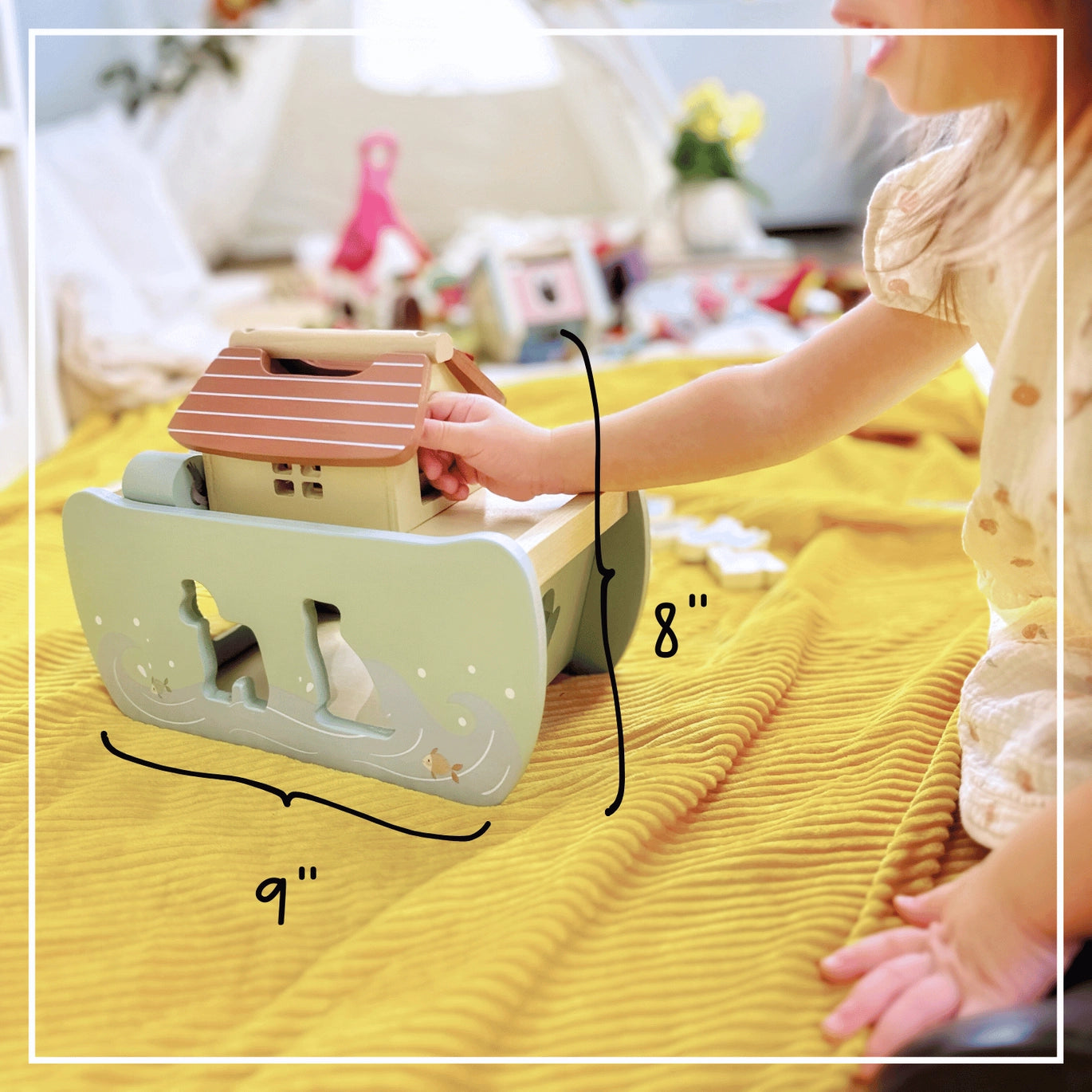 Noah's Ark Shape Sorter - Wooden Animal