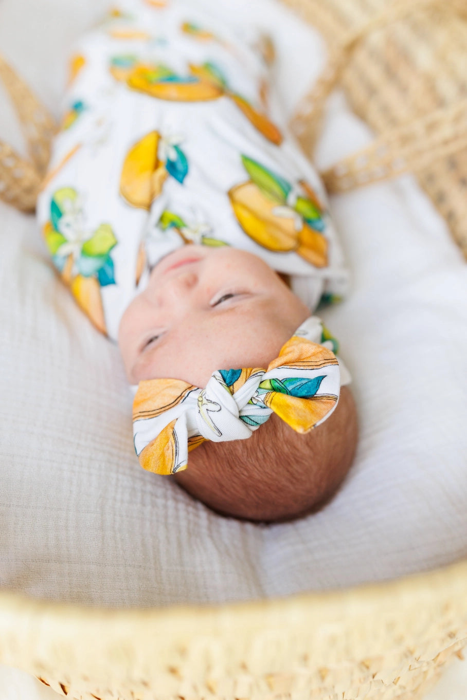 Orange Blossom Headband Bow