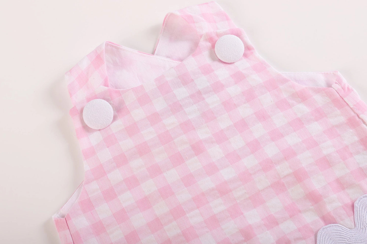 Lil Cactus Pink Gingham Top and Ruffle Bloomers Set