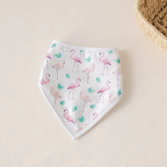 Pink Paradise Organic Muslin Bib