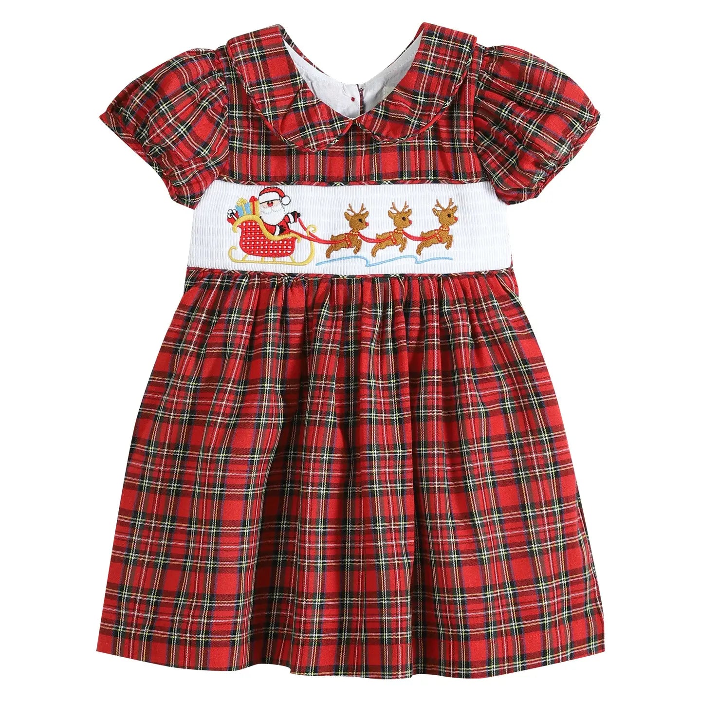 Plaid Santa Sleigh Dress