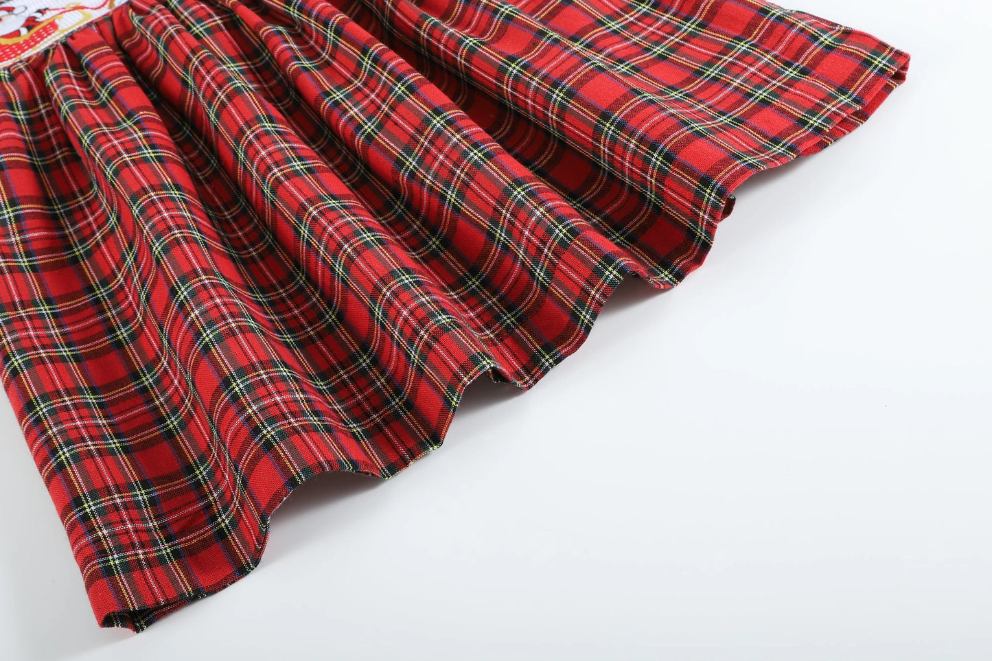 Plaid Santa Sleigh Dress