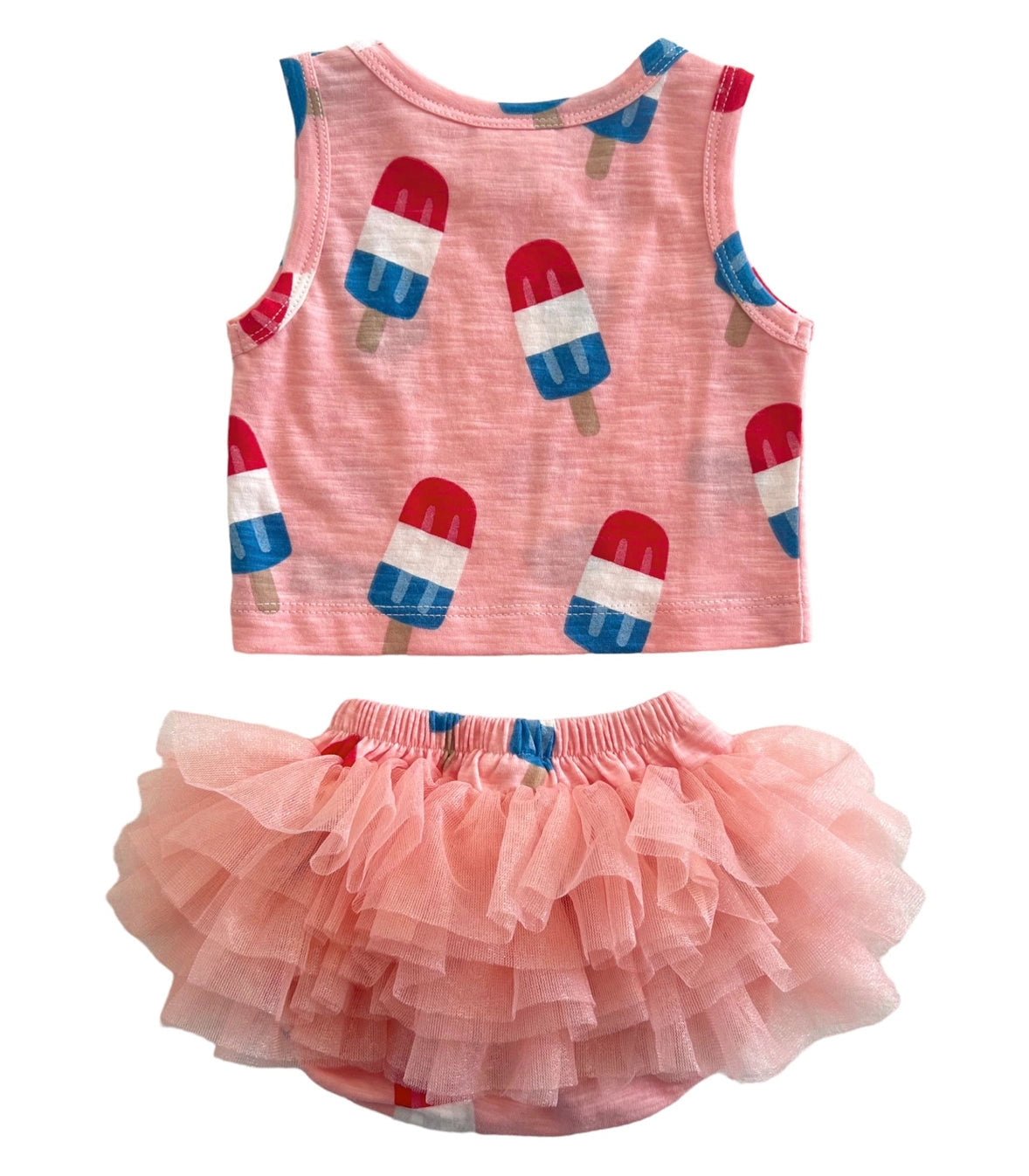 Popsicle Pink / Organic Tutu Bloomer Set