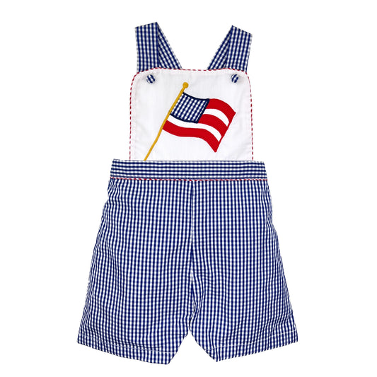 Romper with Flag Applique