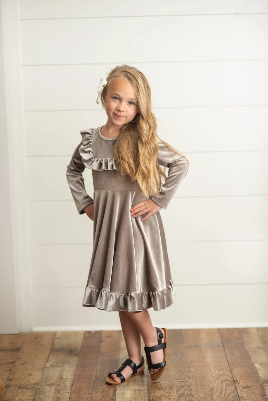 Ruffle Fancy Christmas Party Dress