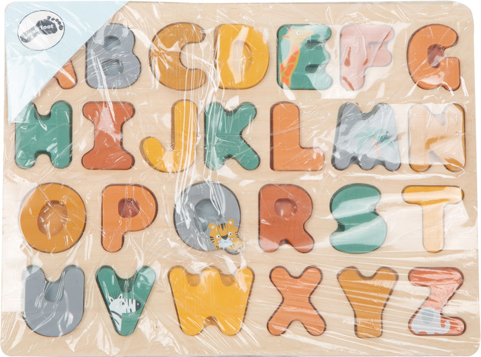 Small Foot Wooden Toys Safari Themed Abcs Letter Puzzle