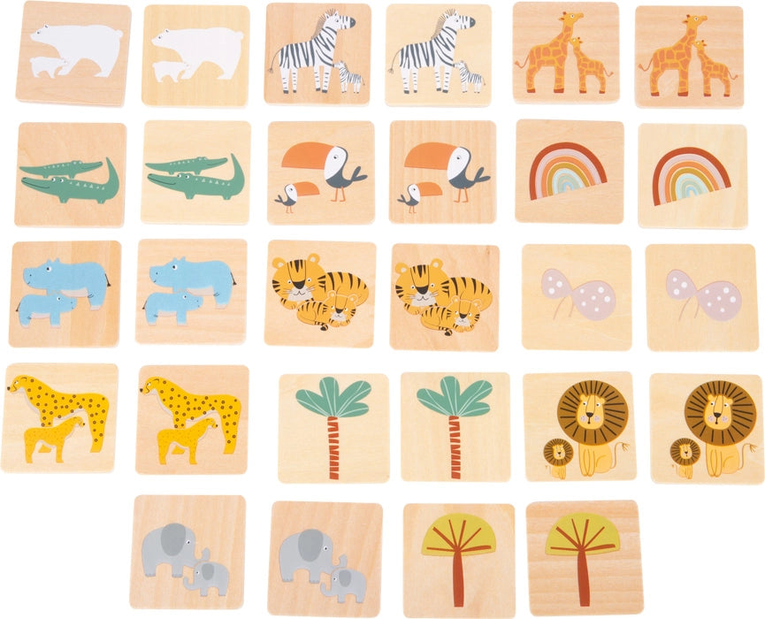 Small Foot Wooden Toys Safari Themed Memory Game