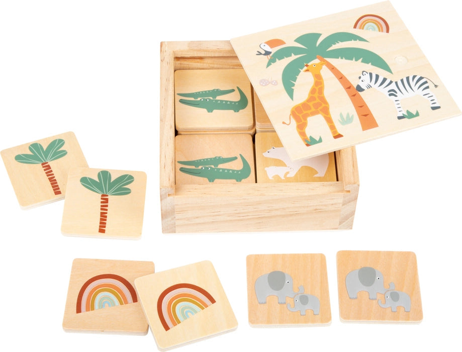 Small Foot Wooden Toys Safari Themed Memory Game