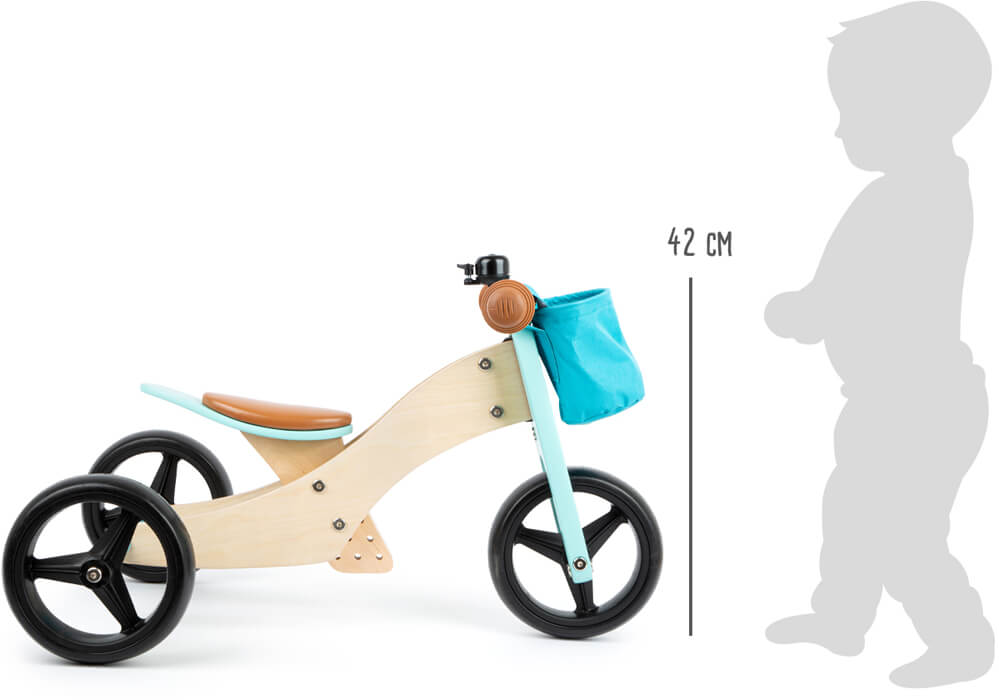 Small Foot Wooden Toys Training Balance Bike/Trike 2-in-1 Bl