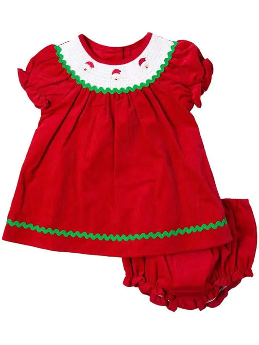 Smocked Santa Dress