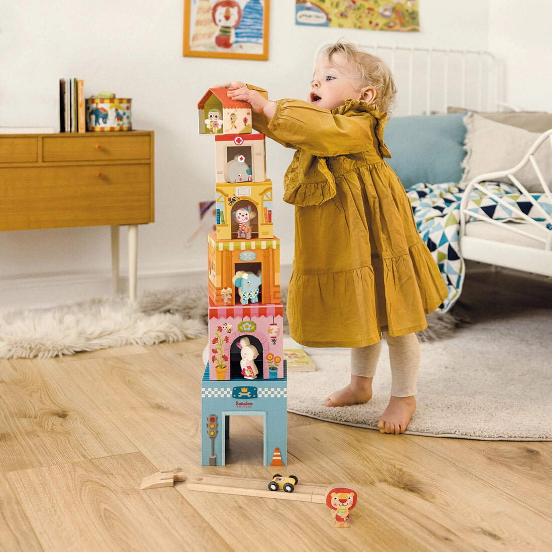 Bababoo Tower House Stacking Game