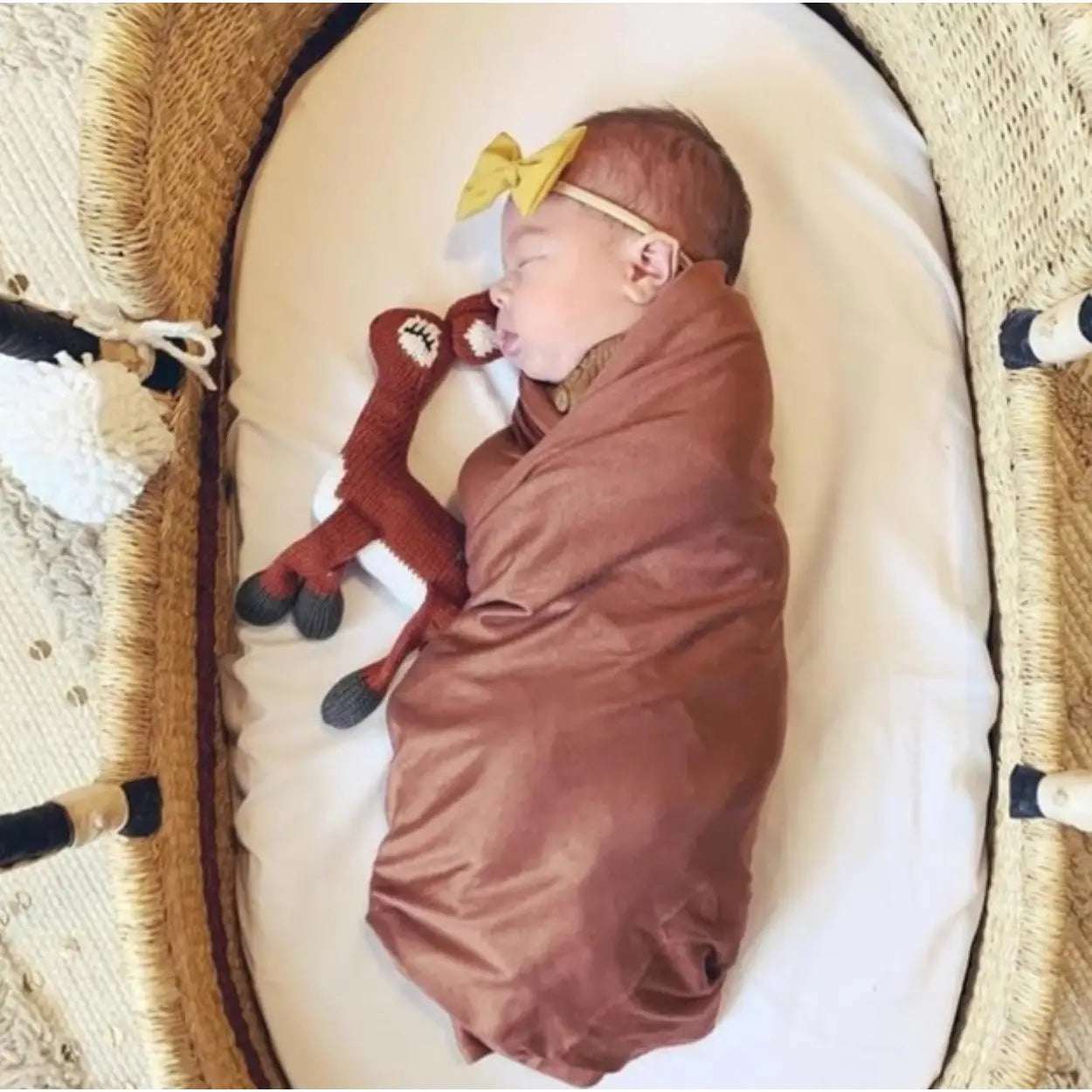 Organic Rattle Sienna the Deer