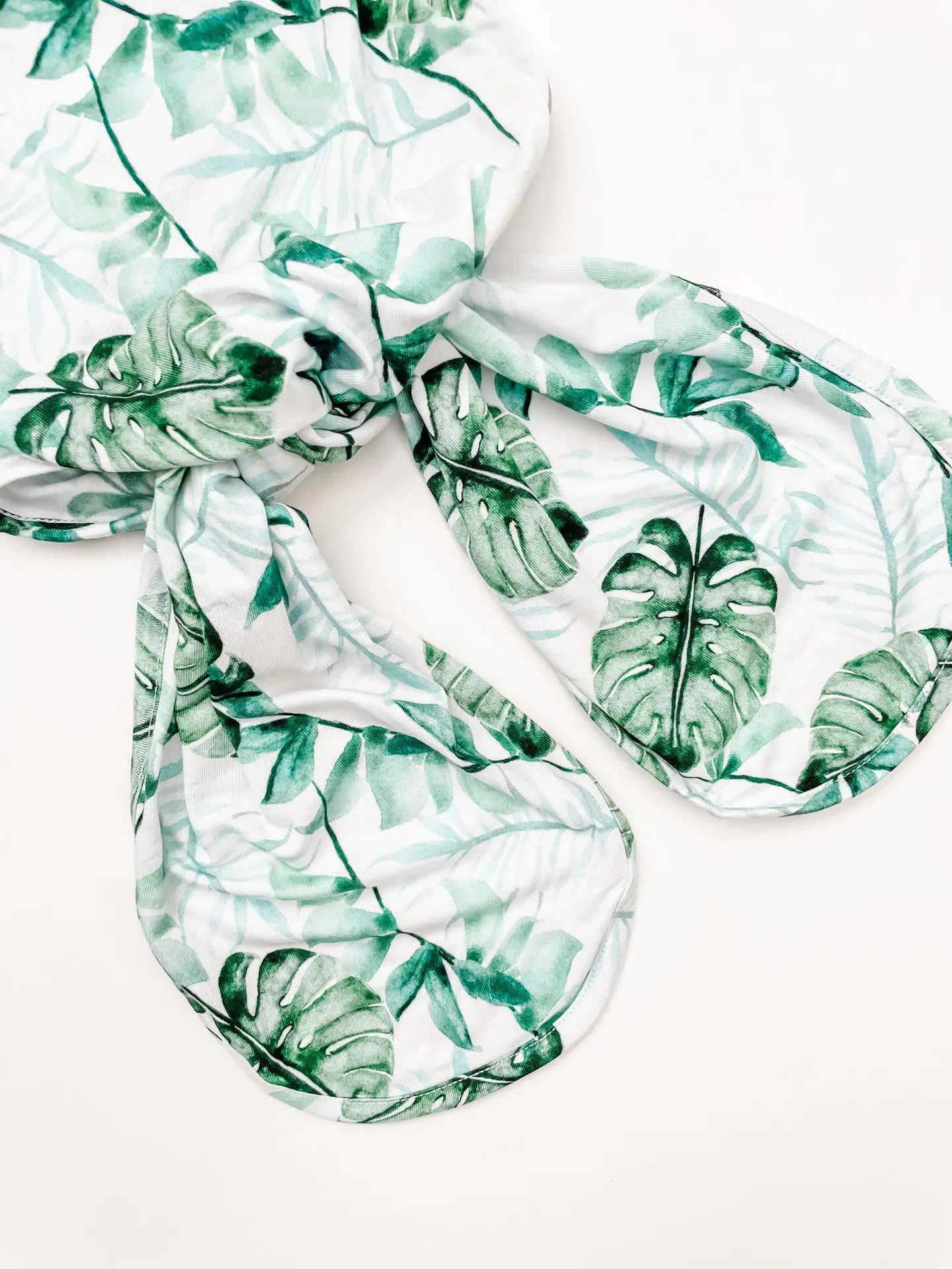 Tropical Leaf Knotted Gown Only