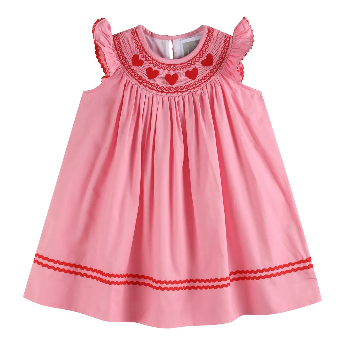 Valentine Smocked Bishop Dress