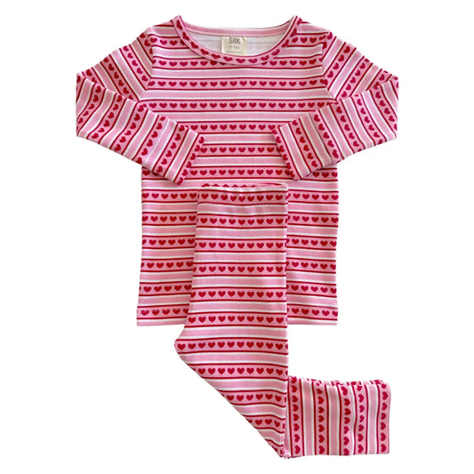 Valentine Stripe / Organic 2-Piece Set