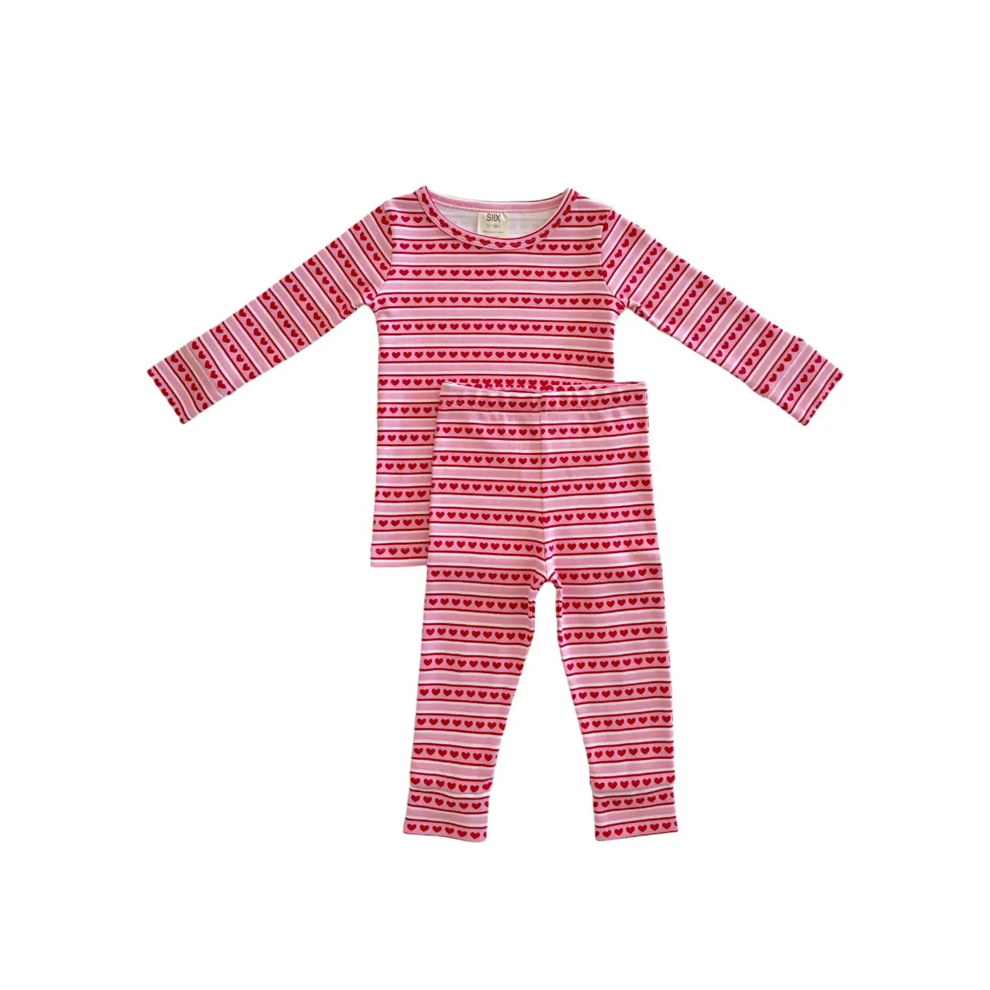 Valentine Stripe / Organic 2-Piece Set