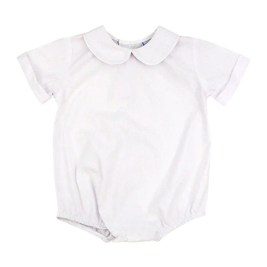 White Button Back Onesie