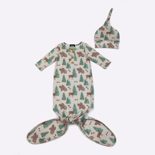 Woods Baby Knotted Gown