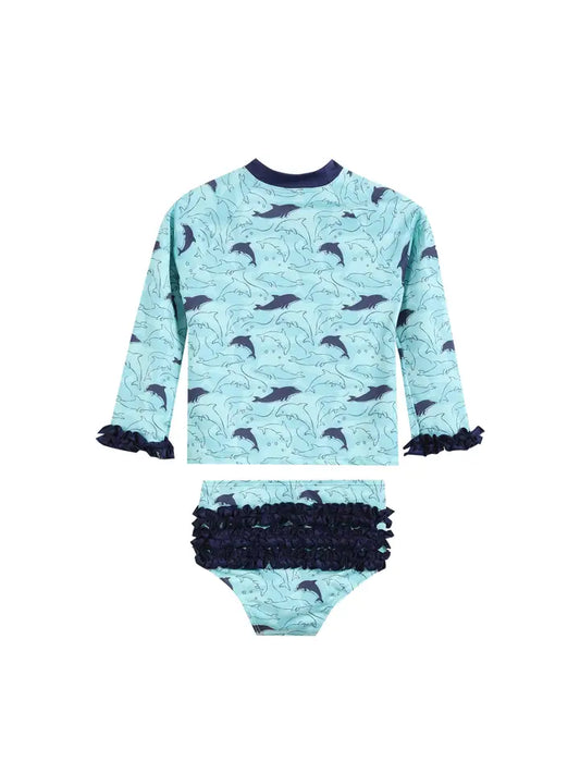 Dolphins Rash guard Two Piece