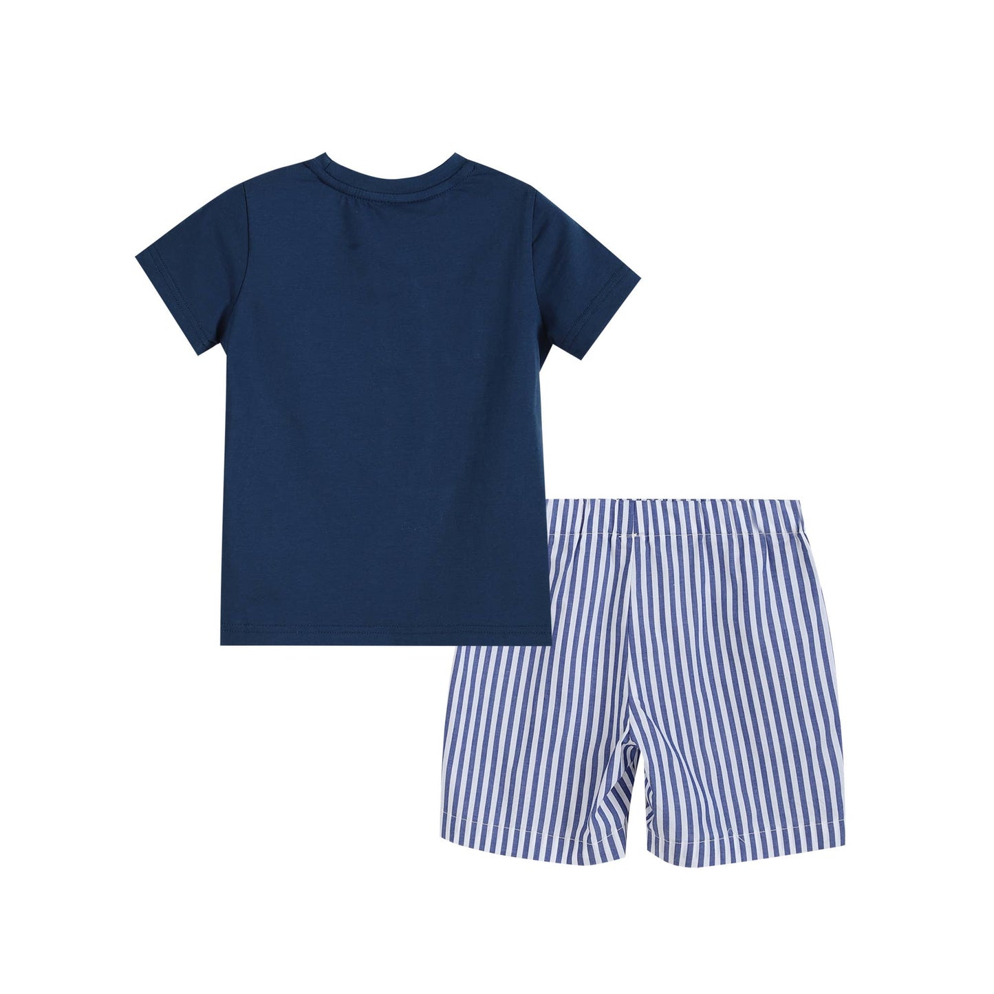 Blue Whale Smocked T-Shirt and Shorts 2pc. Set