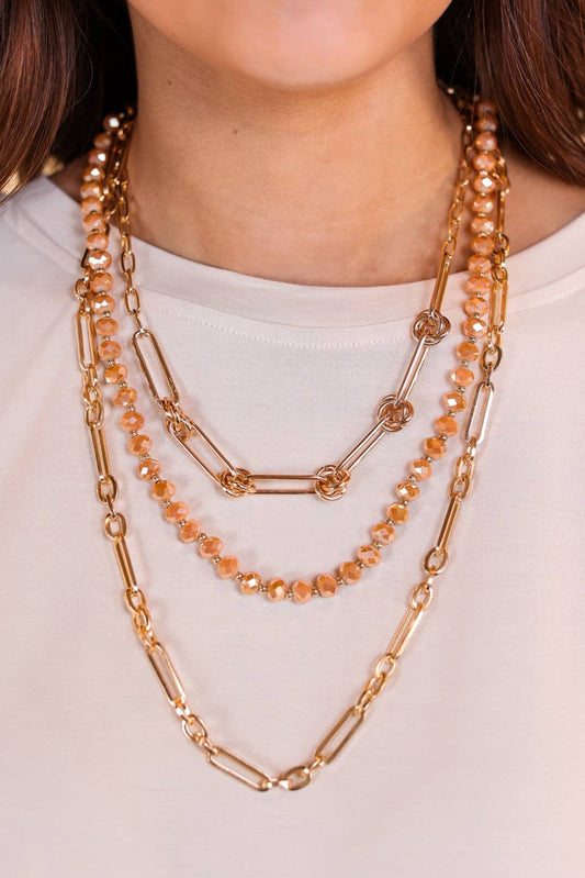 Prince Charming Layered Necklace: Gold / One Size