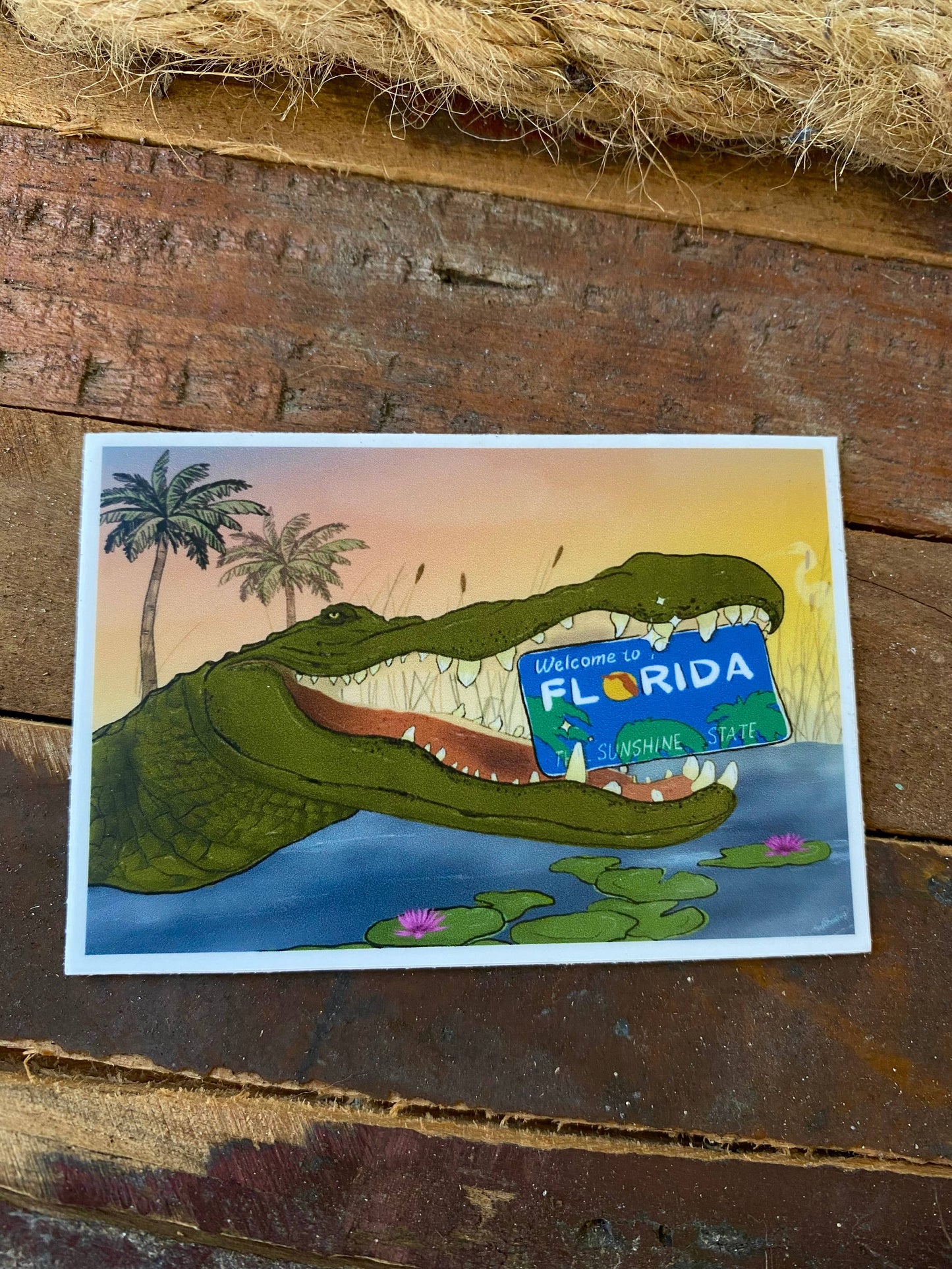 Florida Alligator Sticker