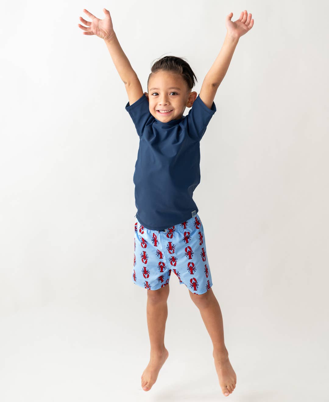 Boys My Little Lobster Swim Trunks: Blue / 6-12m