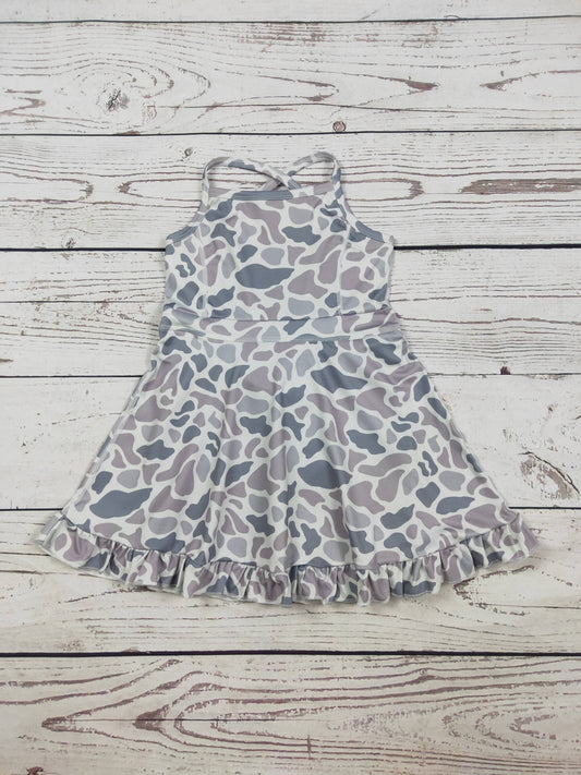 Baby Girls Camouflage Printed Athletic Dresses