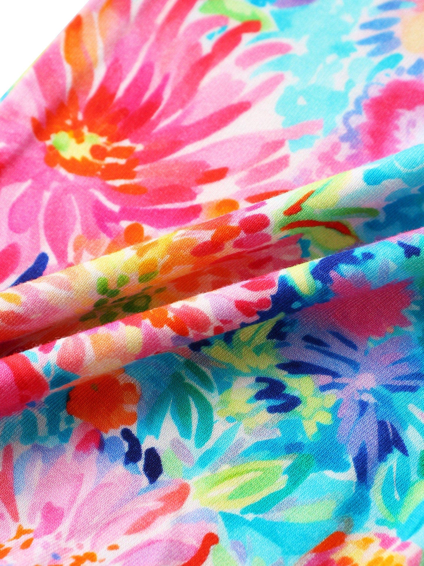 Posh TOT Coral Garden Bamboo Baby Convertible Zippy Romper: 6-12M