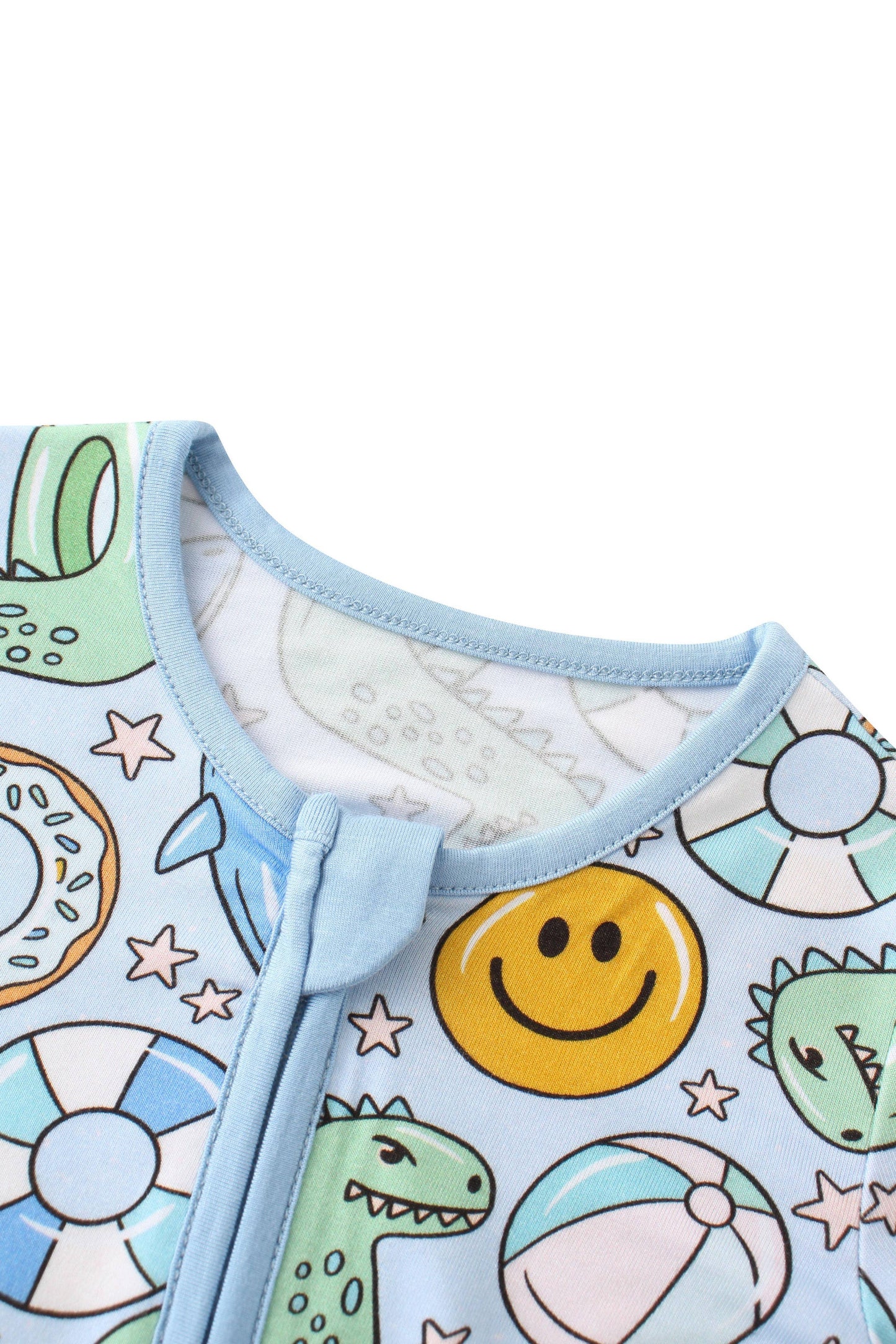 Posh TOT Pool Floats Bamboo Baby Convertible Zippy Romper: 12-18M