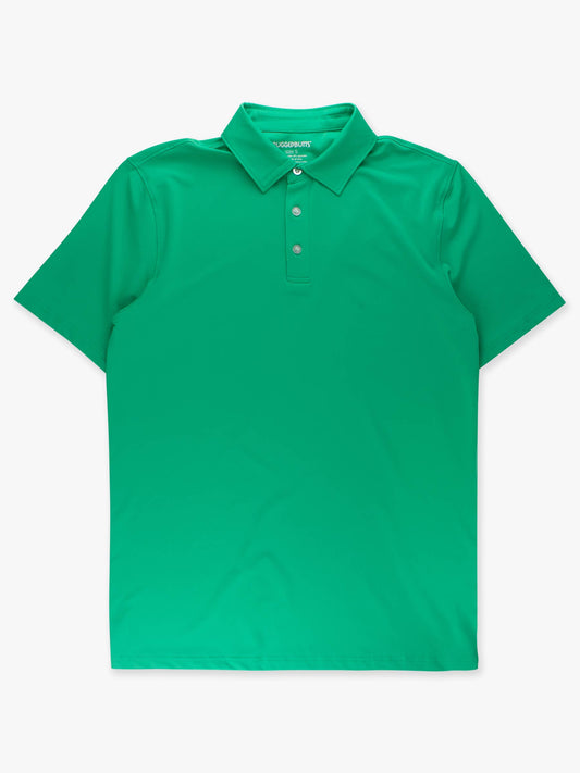Men's Bright Green Knit Short Sleeve Performance Polo: Green / Men's M