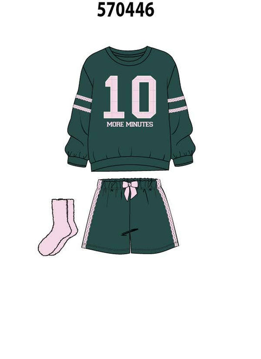 Sleep On It Girls Pajama Short Set, 10 More Minutes