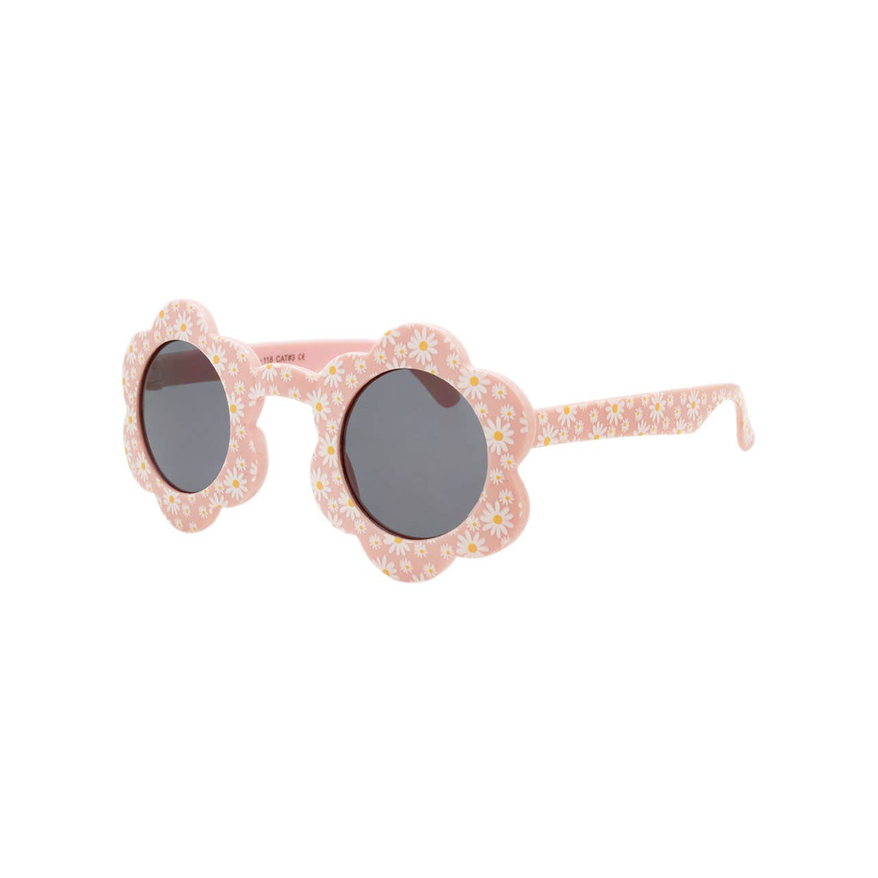 Kids Sunglasses Girls Round with Bucket Hat New Flower Cute