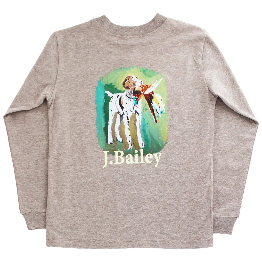 Bailey L/S LOGO TEE-DOG/BARK