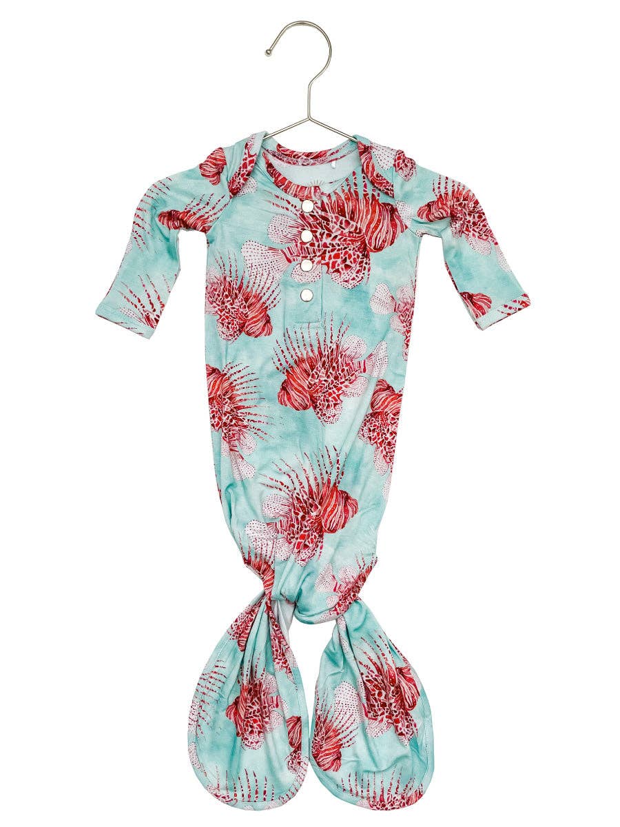 Lionfish Newborn Knotted Gown